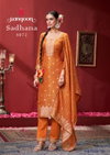 Sadhana By Rangoon Shimmer Jacquard Kurti With Bottom Dupatta Suppliers In India